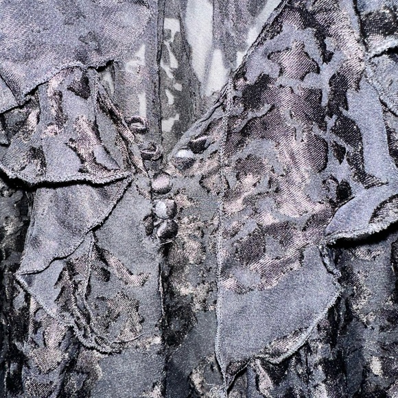 Plus sz 28 Denim 24/7 dressy blouse 🖤 - Picture 3 of 5